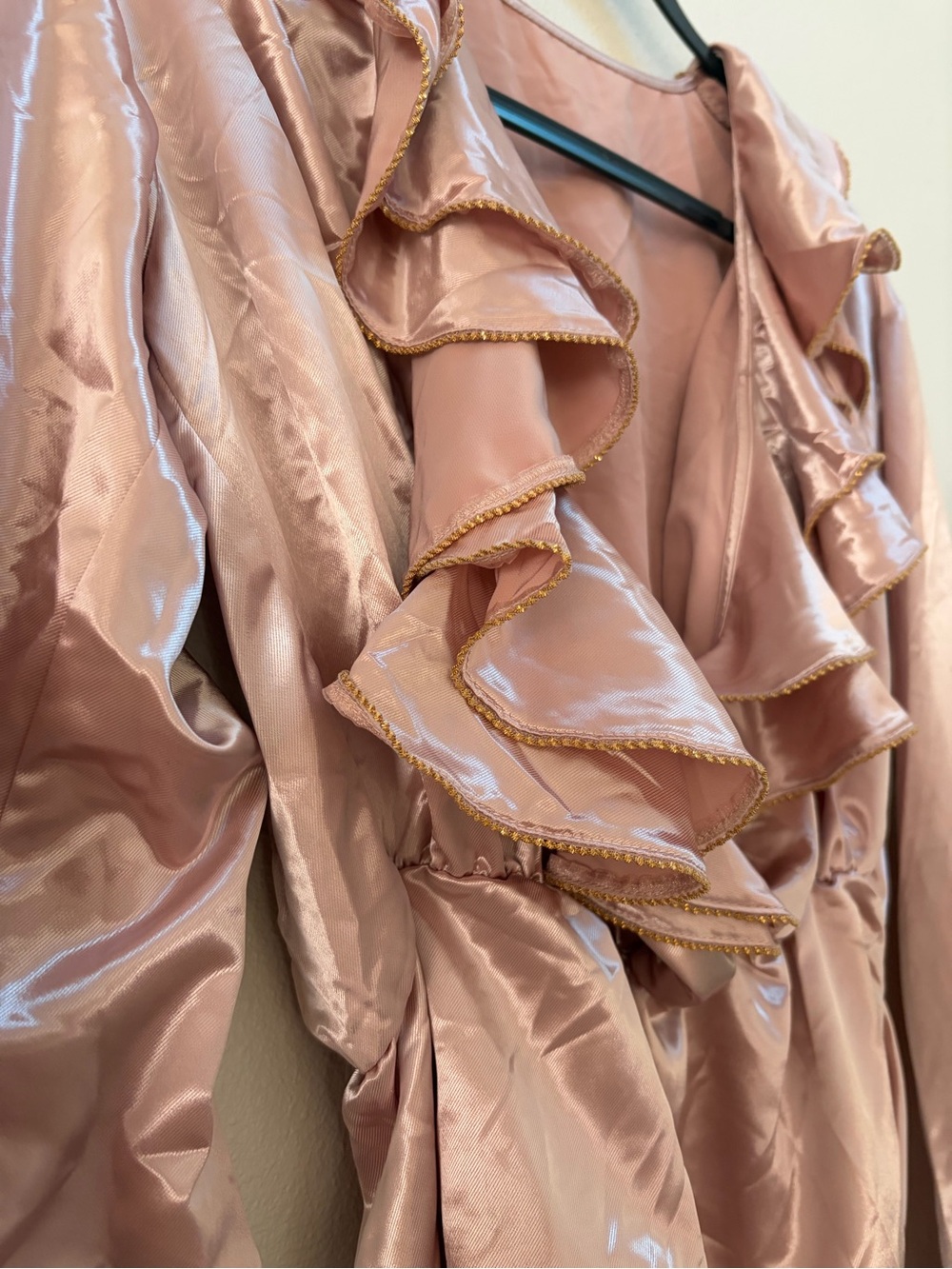 Lacemade Satin Ruffle Bodysuit - Picture 3 of 6